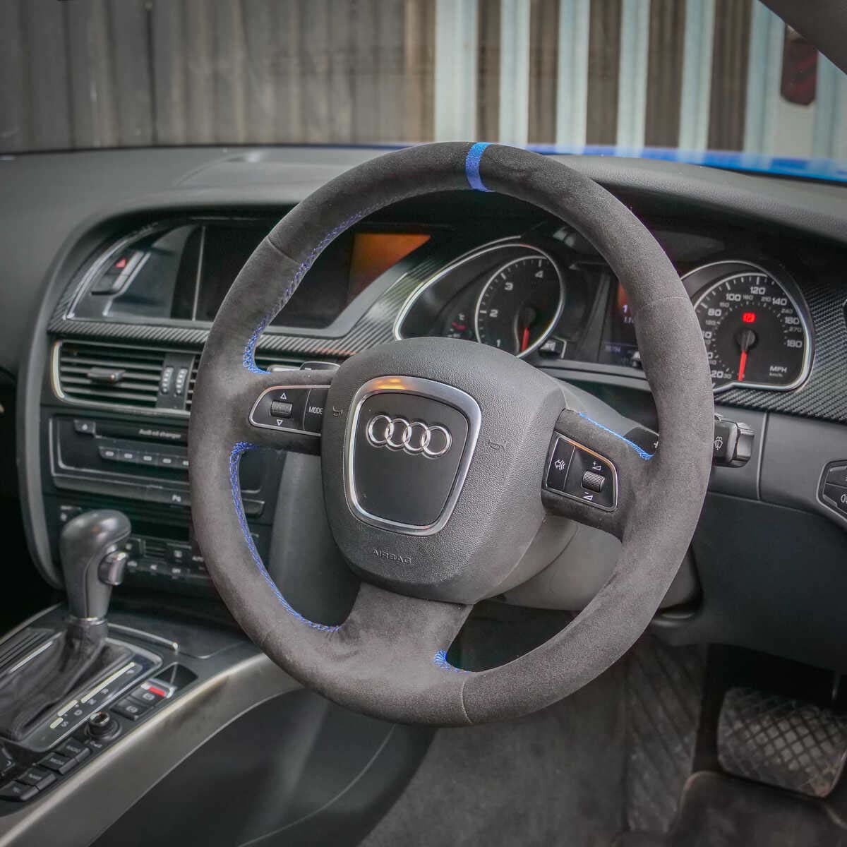 The interior of an audi s5