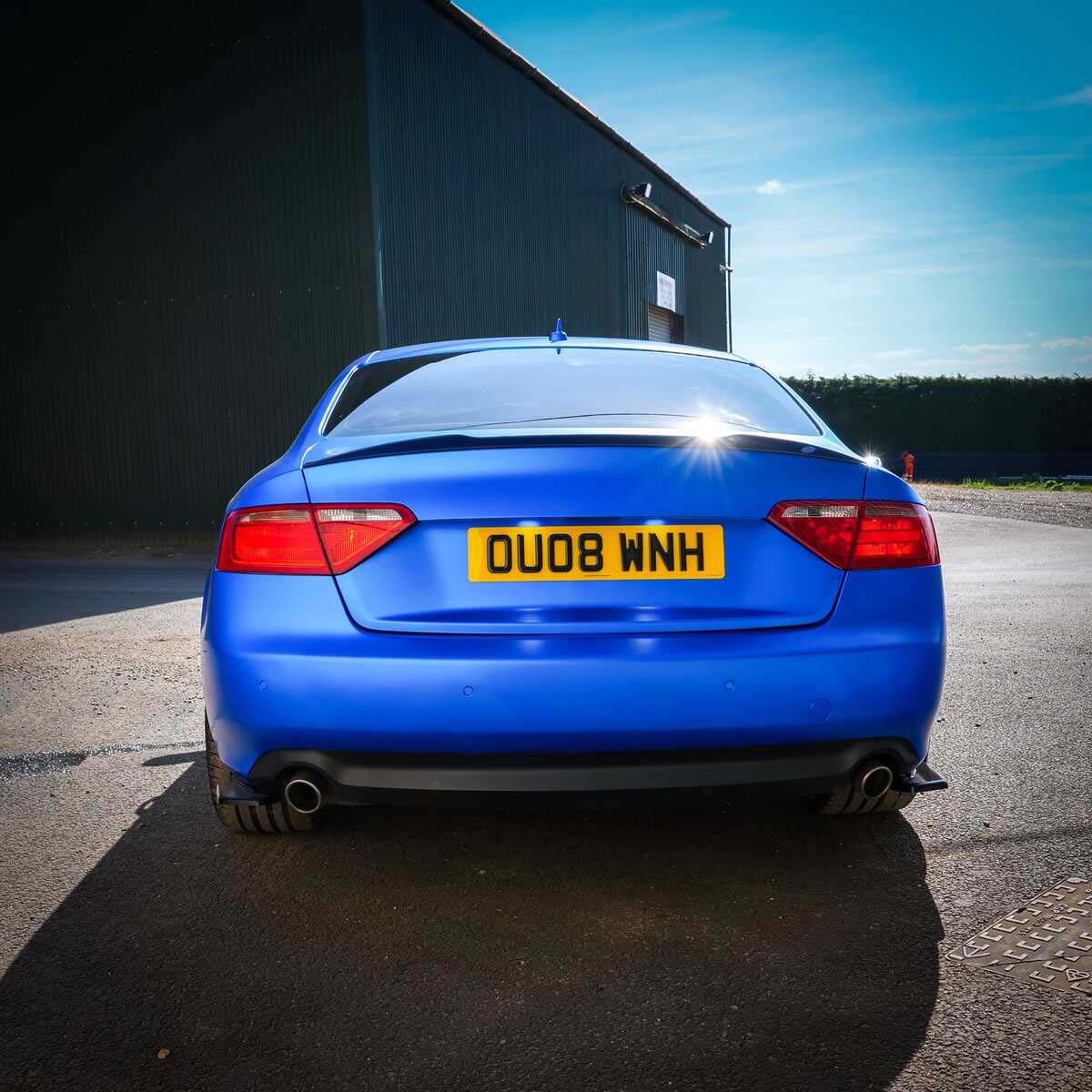 The rear of an audi a5